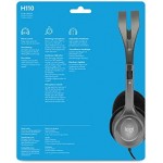 Stereo Headset H110, Standard Packaging, Silver